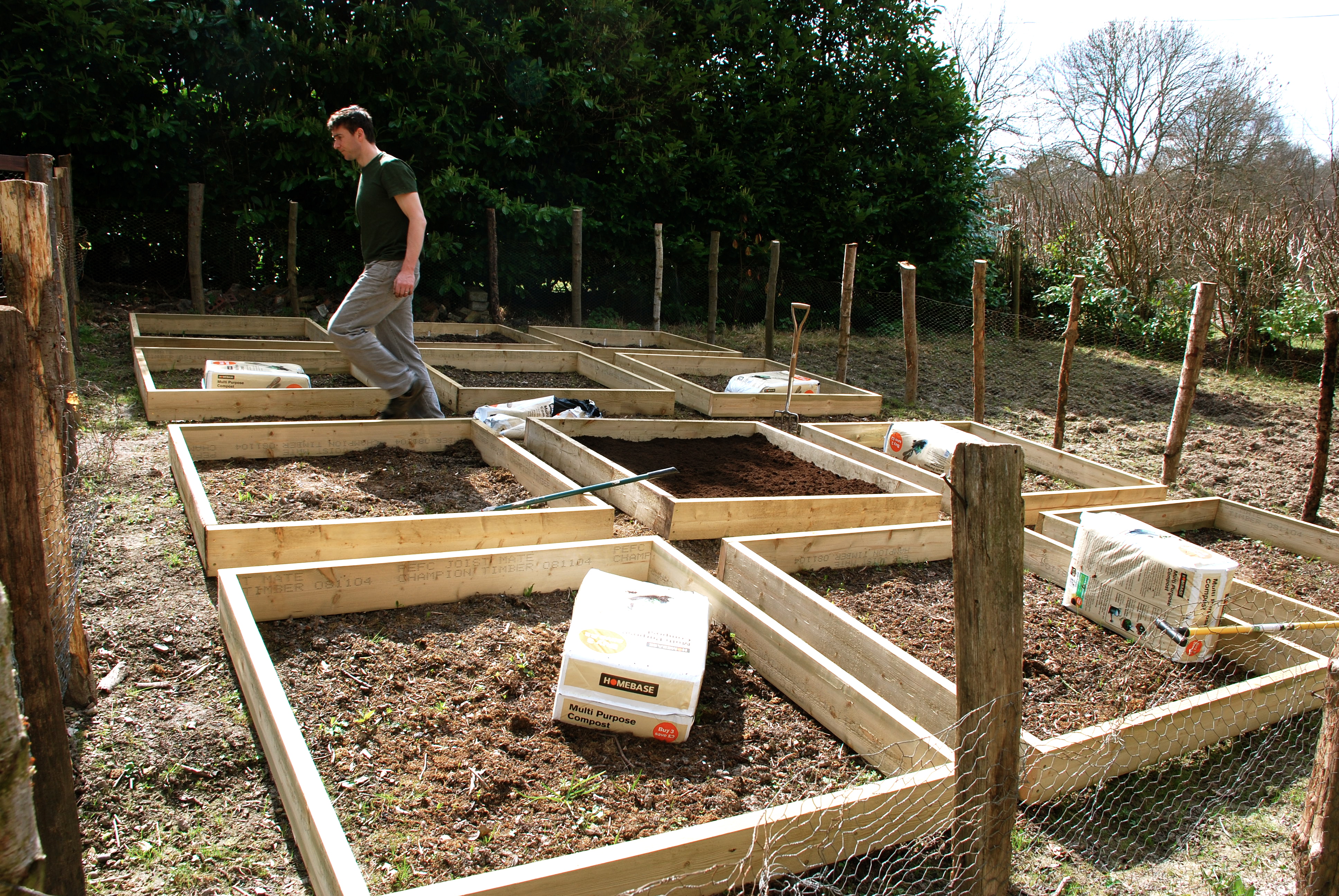 Making Raised Beds For Our Vegetable Garden The Modern Gardener